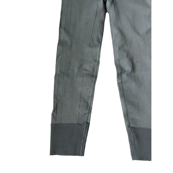 LULULEMON Womens Gray Knit Laser Leggings Sz 8 - Picture 5 of 7